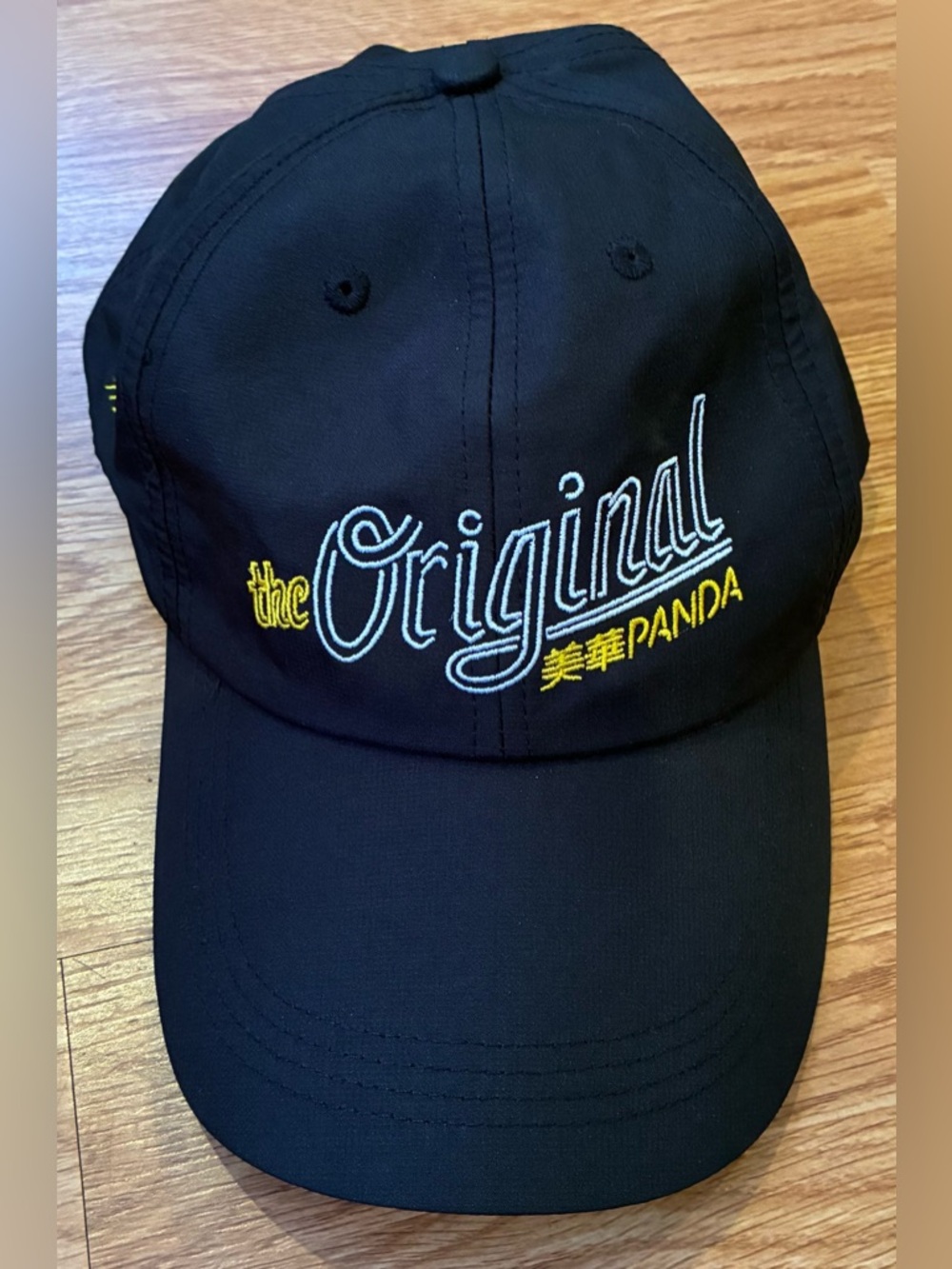 Black 'the Original' Panda Embroidered cap